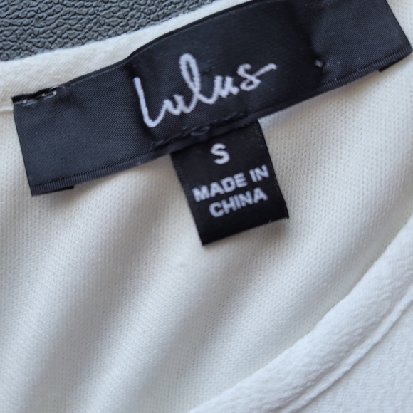 Lulus Tale to Tell Blue and Ivory Embroidered Shift Dress, VGUC, Size S - Picture 8 of 9